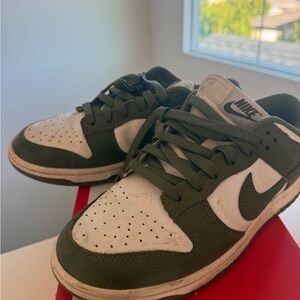 Nike Olive Dunk sneakers size 7